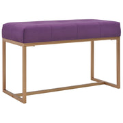 Bankje 80 cm paars fluweel