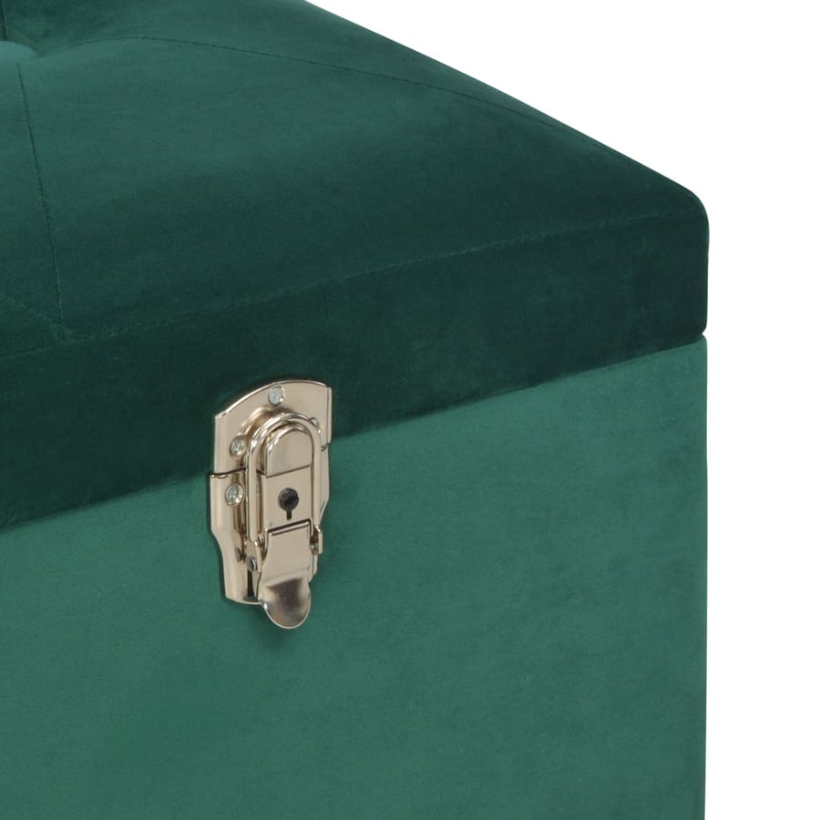 Bankje Met Opbergvak 105 Cm Fluweel Groen