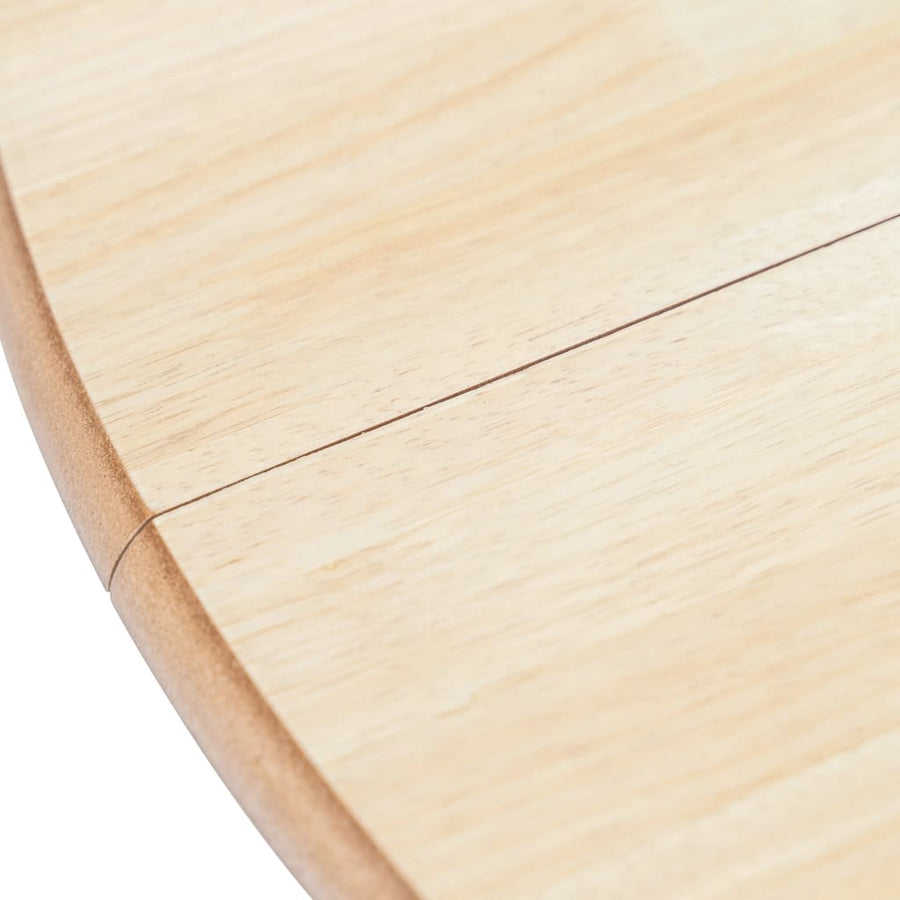 Eettafel 06 Cm Massief Rubberwood Wit en bruin