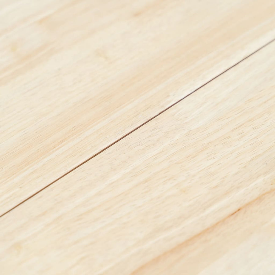 Eettafel 106 Cm Massief Rubberwood Wit En Bruin