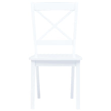 Eetkamerstoelen Massief Rubberwood 2 Wit
