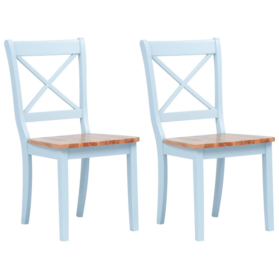 Eetkamerstoelen Massief Rubberwood 2