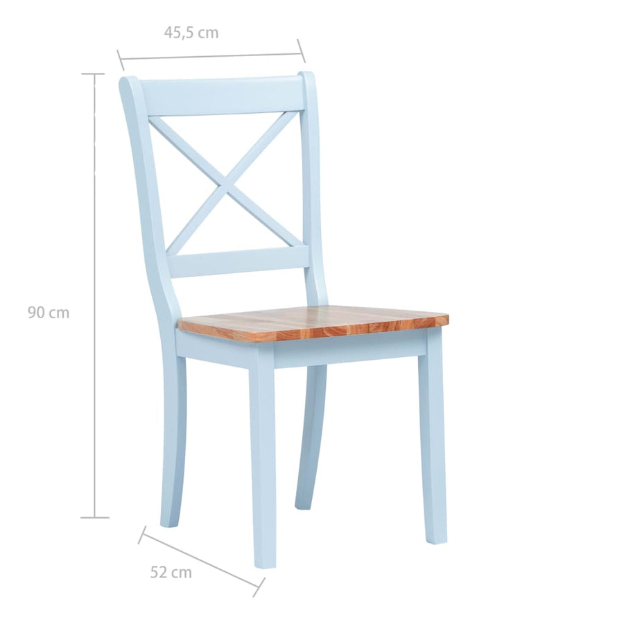 Eetkamerstoelen Massief Rubberwood 4