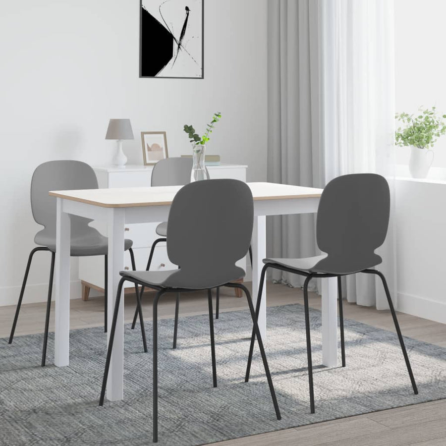 Eettafel 4X7X75 Cm Massief Rubberwood Wit en bruin