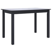 Eettafel 4X7X75 Cm Massief Rubberwood Zwart