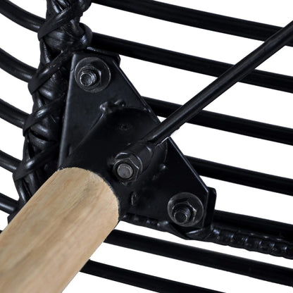 Eetkamerstoelen Natuurlijk Rattan 6 Zwart