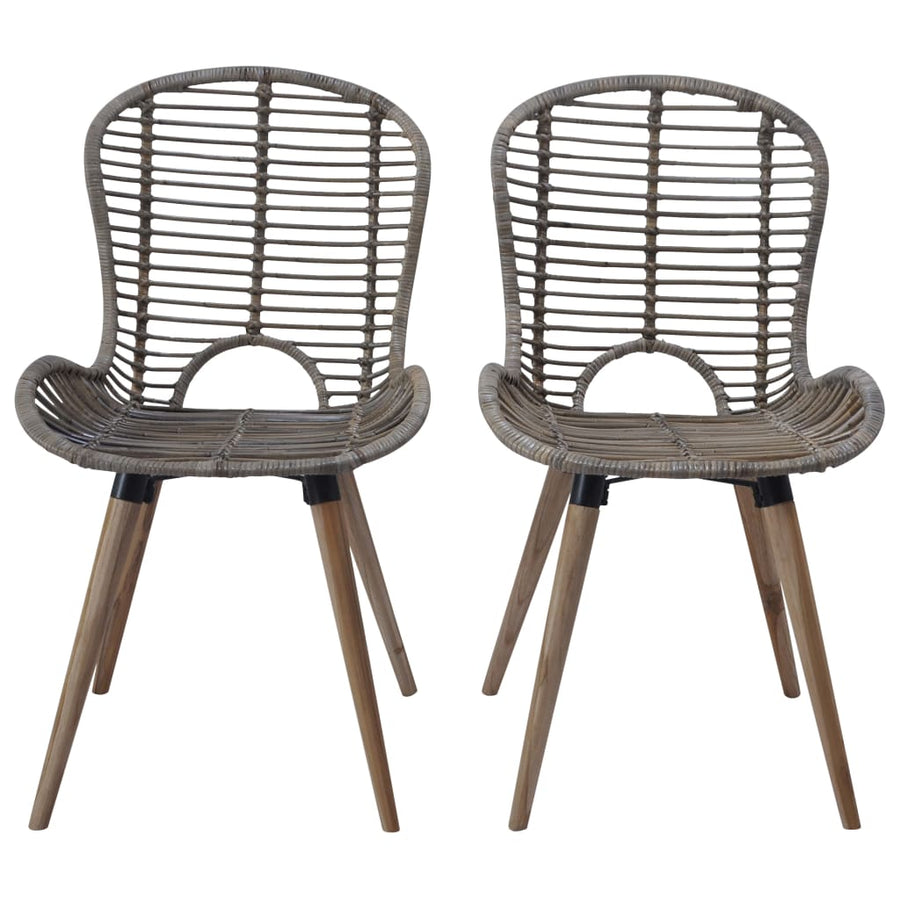 Eetkamerstoelen Natuurlijk Rattan 6 Bruin