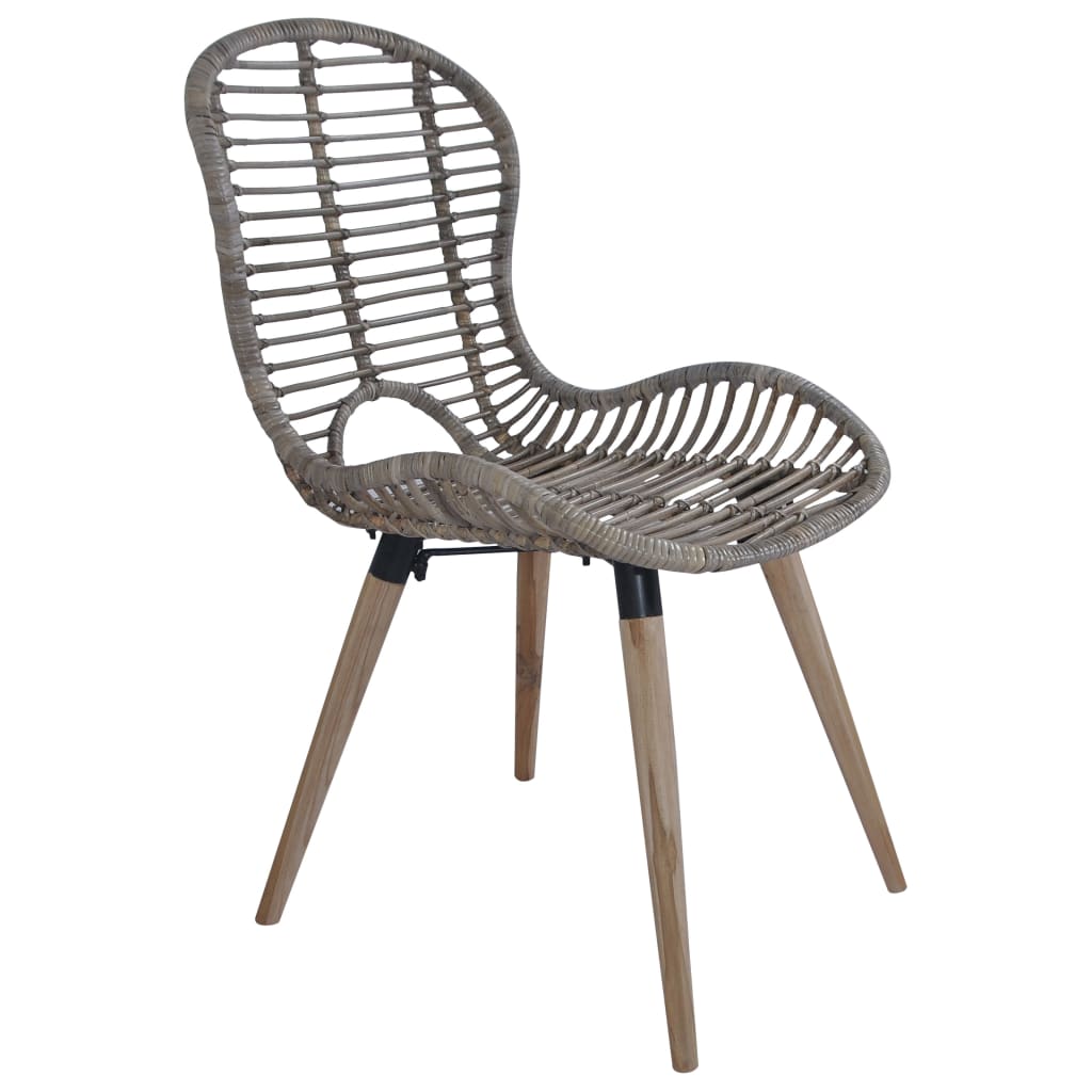 Eetkamerstoelen Natuurlijk Rattan 6 Bruin