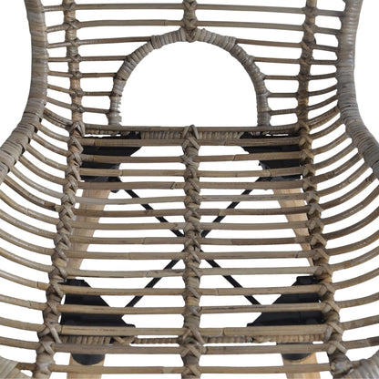 Eetkamerstoelen Natuurlijk Rattan 6 Bruin