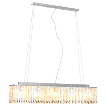 Plafondlamp Met Kristallen Kralen 104 Cm Zilverkleurig