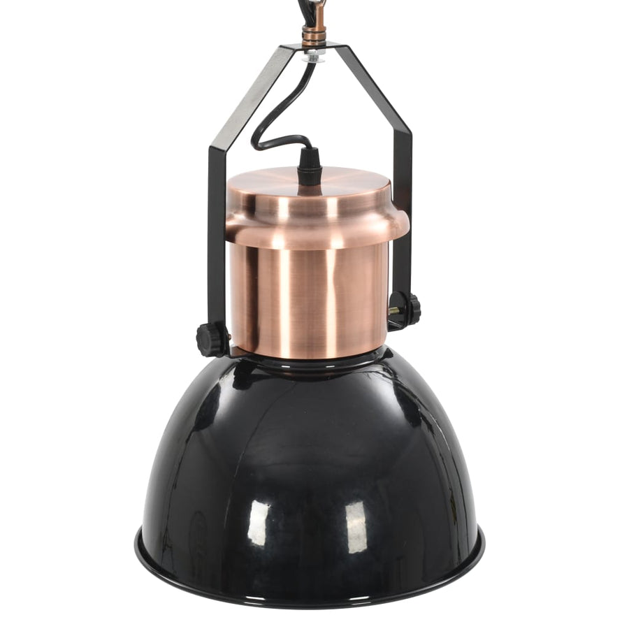 Plafondlampen 2 St Rond E27 Zwart