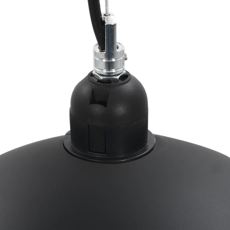 Plafondlampen Halfrond E7 Zwart En Goudkleurig 40 cm
