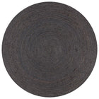 Handmade Round Jute Rug 90 cm Dark Grey