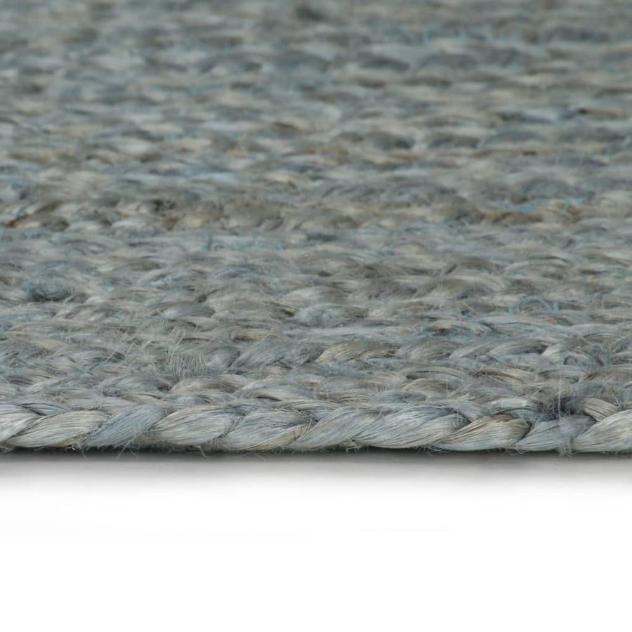 Vloerkleed Handgemaakt Rond Jute 90 cm Olijfgroen
