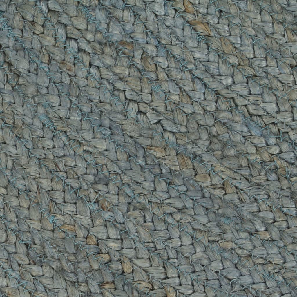 Vloerkleed Handgemaakt Rond Jute 90 cm Olijfgroen