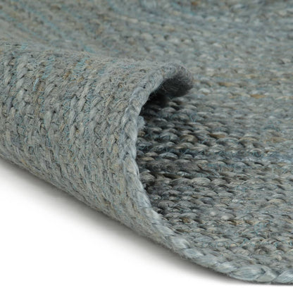 Vloerkleed Handgemaakt Rond Jute 120 cm Olijfgroen