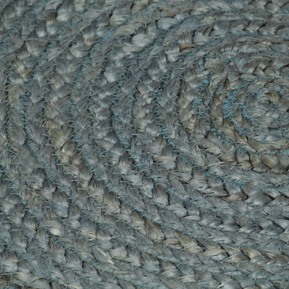 Vloerkleed Handgemaakt Rond Jute 120 cm Olijfgroen