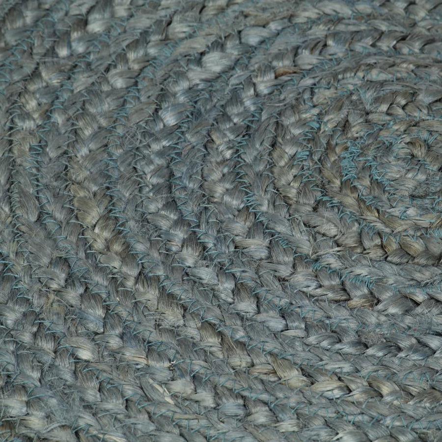 Vloerkleed Handgemaakt Rond Jute 150 cm Olijfgroen