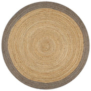 Vloerkleed jute 150 cm grijs