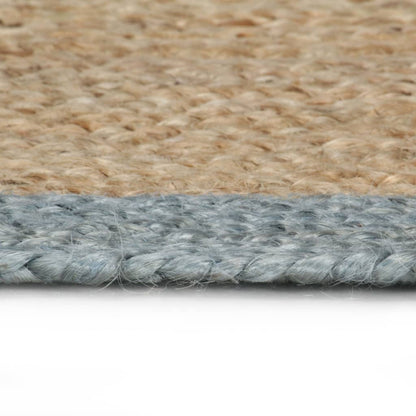 Vloerkleed Handgemaakt Met E Rand Jute 90 cm Olijfgroen