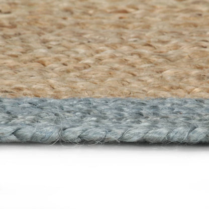 Vloerkleed Handgemaakt Met E Rand Jute 150 cm Olijfgroen