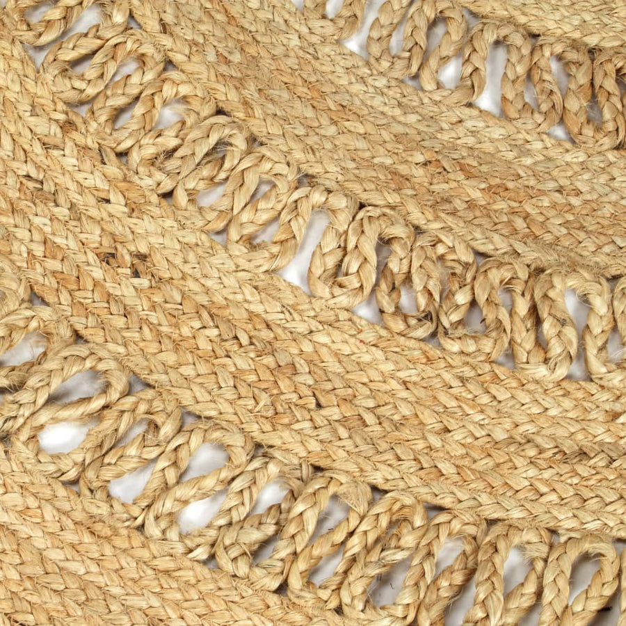 Vloerkleed Handgemaakt Gevlochten Jute 90 cm