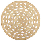 Handmade Rug 90 cm Braided Jute