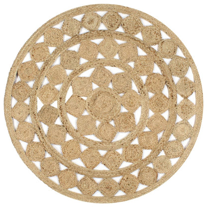 Vloerkleed Handgemaakt Gevlochten Jute 120 cm
