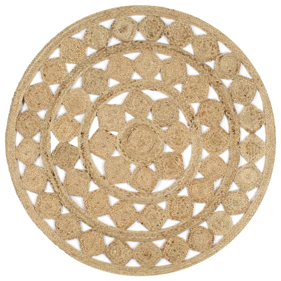 Vloerkleed Handgemaakt Gevlochten Jute 120 cm