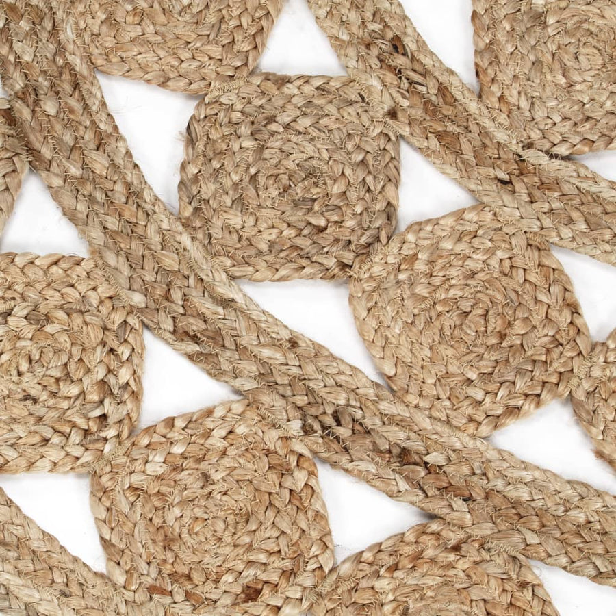 Vloerkleed Handgemaakt Gevlochten Jute 120 cm