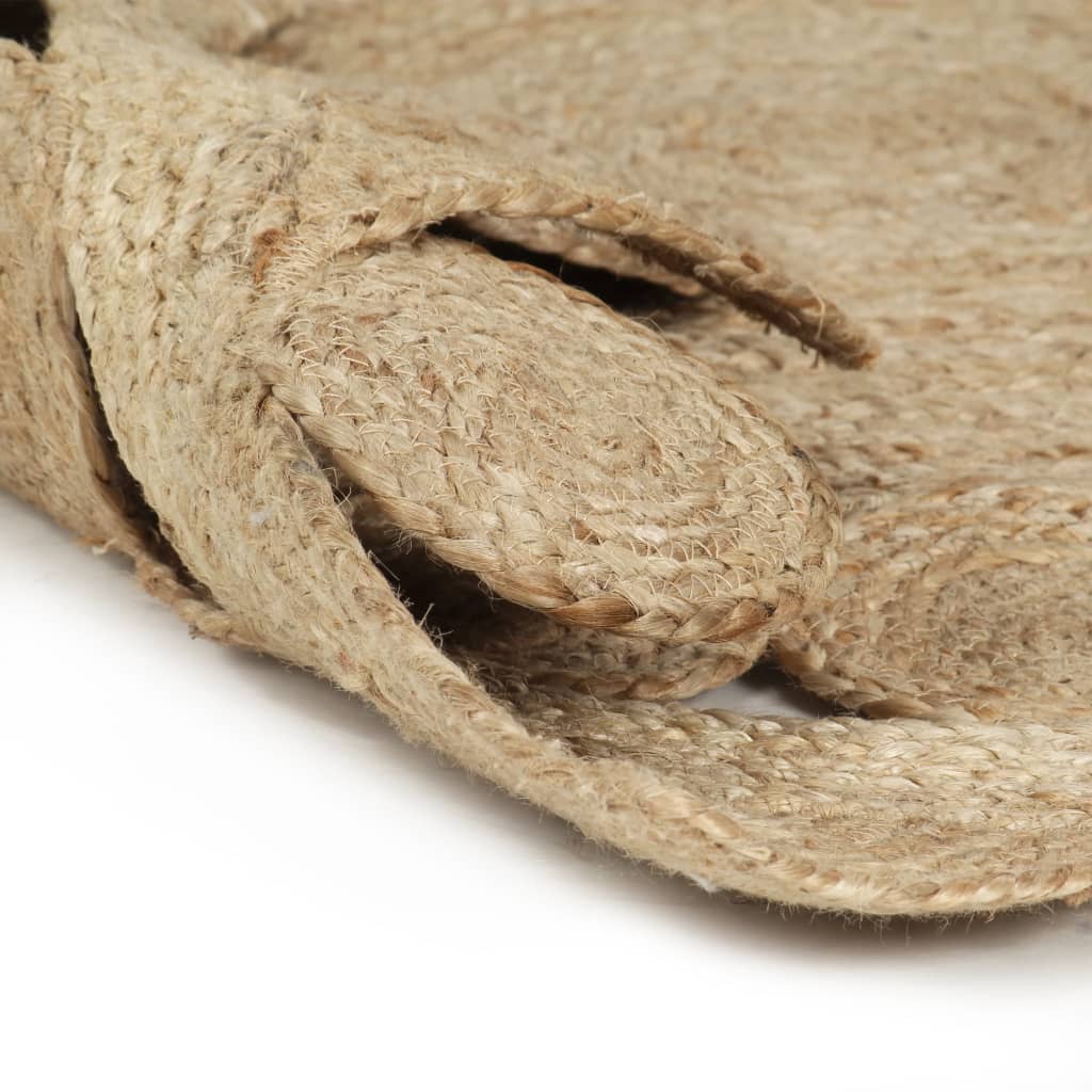 Vloerkleed Handgemaakt Gevlochten Jute 90 cm