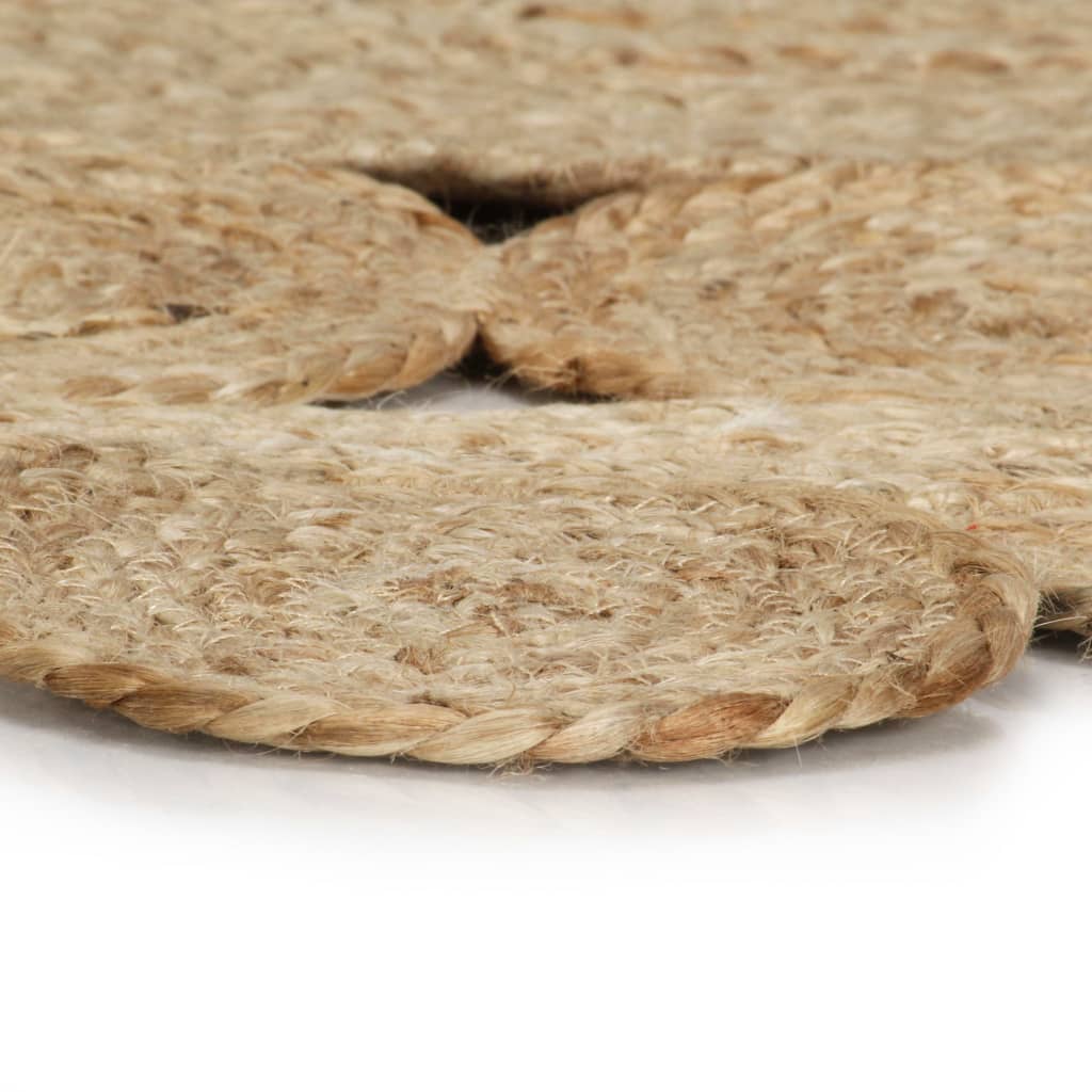 Vloerkleed Handgemaakt Gevlochten Jute 90 cm