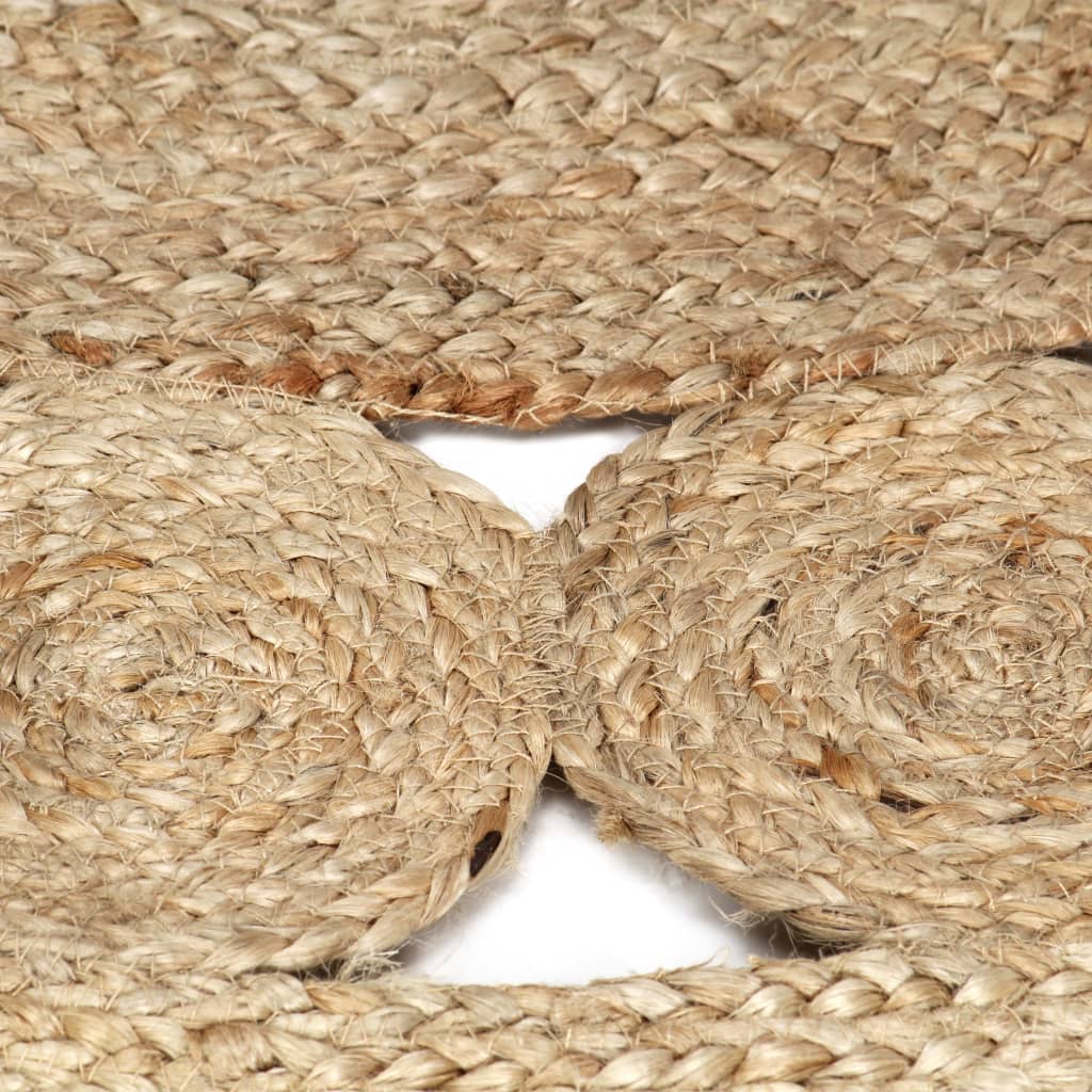 Vloerkleed Handgemaakt Gevlochten Jute 90 cm