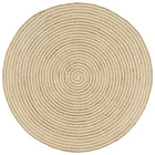 Handmade Jute Rug with Spiral Design 150 cm