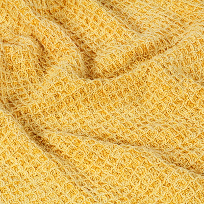 Plaid 220X250 Cm Katoen Mosterdgeel 1 220 x 250 cm