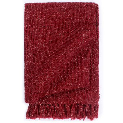 Plaid 220X250 Cm Lurex Bordeauxrood