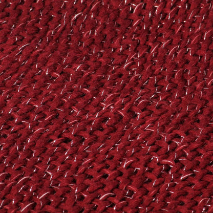 Plaid 220X250 Cm Lurex Bordeauxrood