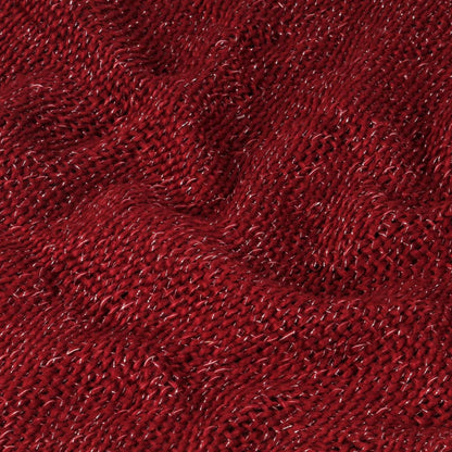 Plaid 220X250 Cm Lurex Bordeauxrood