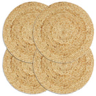 Placemats Rond 38 Cm Natuurlijk 4 Bruin Jute