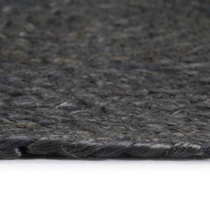 Placemats Rond 38 Cm 6 Donkergrijs Jute
