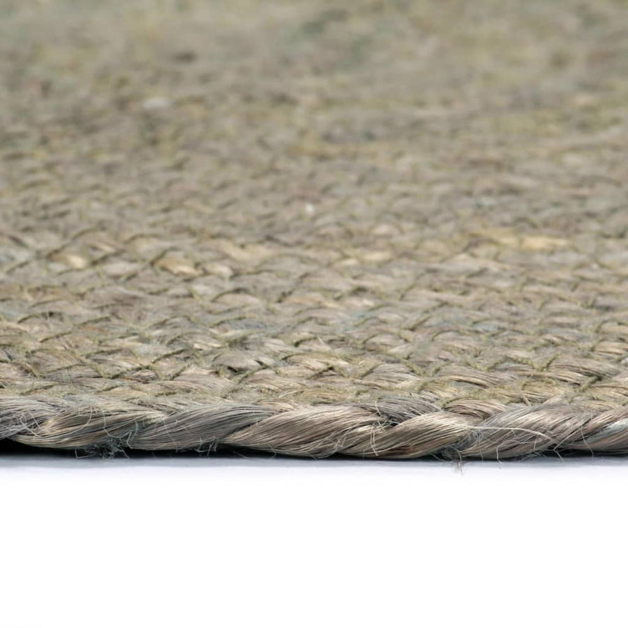 Placemats Rond 38 Cm Effen 4 Grijs Jute