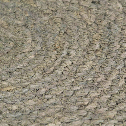 Placemats Rond 38 Cm Effen 6 Grijs Jute