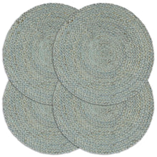 Placemats Rond 38 Cm 4 Olijfgroen Jute