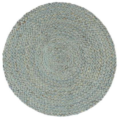 Placemats Rond 38 Cm 4 Olijfgroen Jute