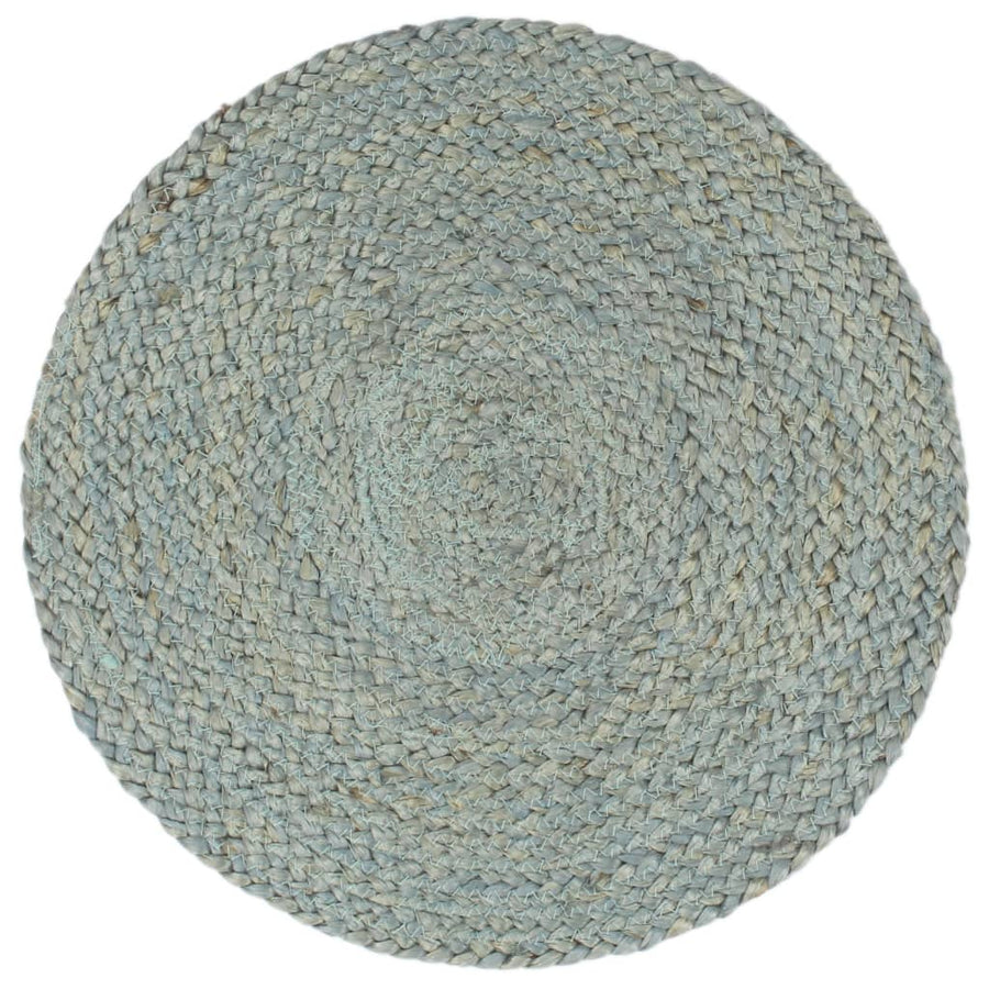 Placemats Rond 38 Cm 4 Olijfgroen Jute