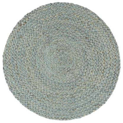 Placemats Rond 38 Cm 6 Olijfgroen Jute