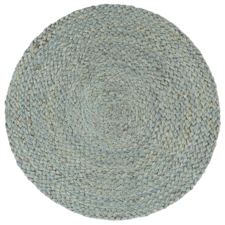Placemats Rond 38 Cm 6 Olijfgroen Jute
