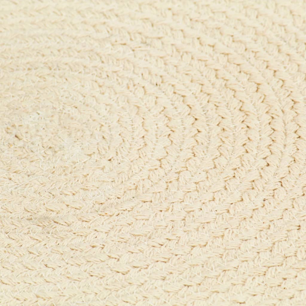 Placemats 6 St Rond 38 Cm Katoen Natuurlijk Bruin