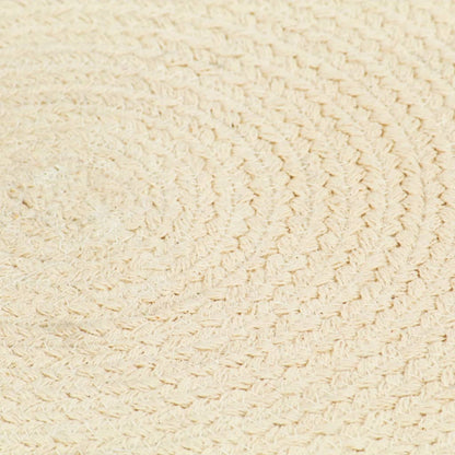 Placemats 6 St Rond 38 Cm Katoen Natuurlijk Bruin