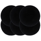 Placemats rond 38 cm effen zwart